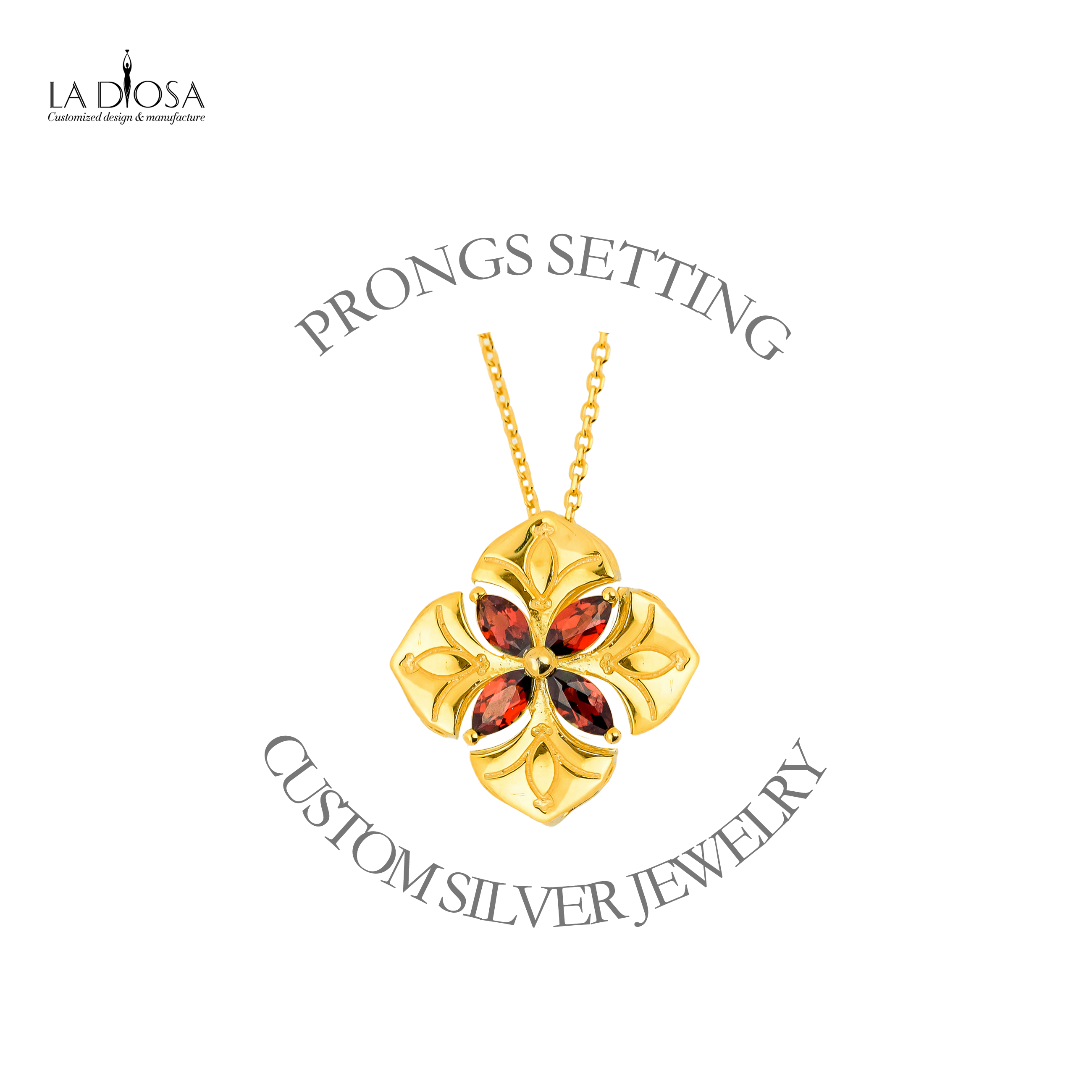 two prongs setting
