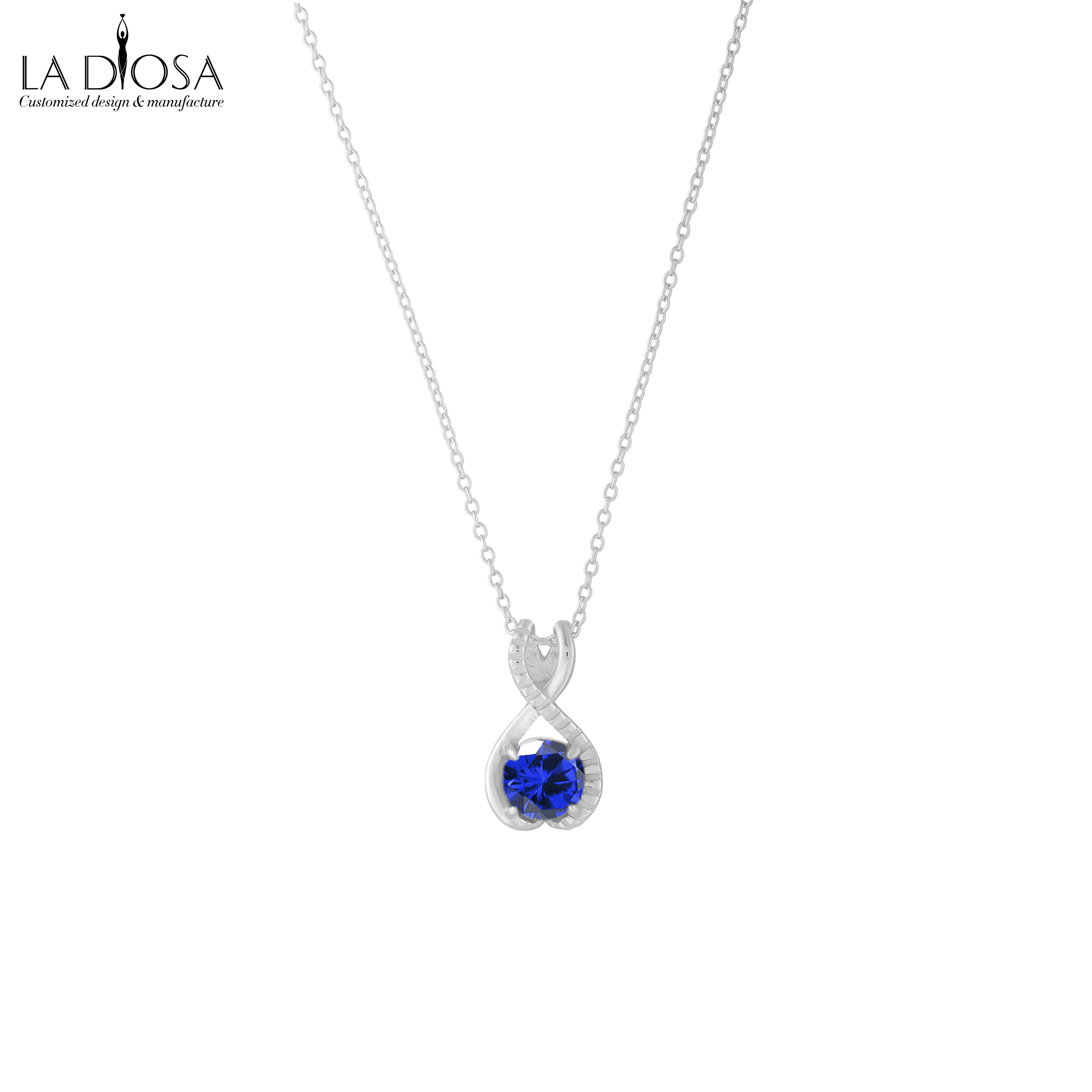 Natural Sapphire Twist Weaving Necklace - ladiosa